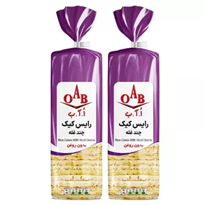 رایس کیک چند غله اُ آ ب - 100 گرم بسته 2 عددی