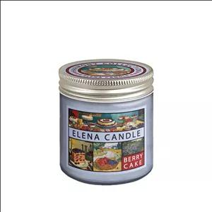 شمع لیوانی النا مدل هارمونی با رایحه کیک تمشک زمان اتمام تا 35 ساعت