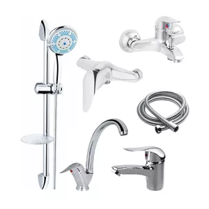 ست شیرآلات ایران گروه مدل نگین مجموعه 6 عددی