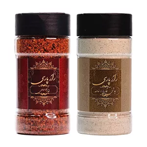 ادویه پاپریکا دودی و قارچ و خامه راز پارسی - 250 گرم بسته 2 عددی