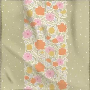 کاغذ کادو مریخ مدل پارچه ای طرح Garden 1106 سایز 50×50 سانتی متر