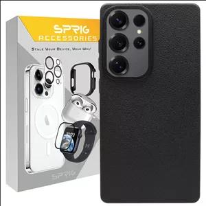 کاور اسپریگ مدل Leather Skin مناسب برای گوشی موبایل سامسونگ Galaxy S25 Ultra