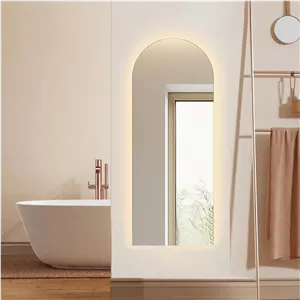 آینه سرویس‌ بهداشتی آزالیا مدل قدی بک لایت نوردار NKBC50150 سایز 50*150 سانتی متر