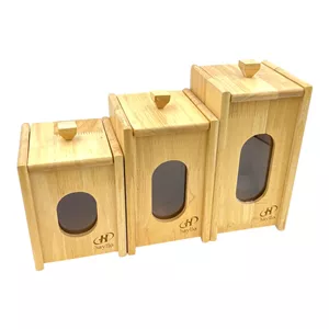 پاسماوری هایلو مدل چوبی مجموعه 3 عددی