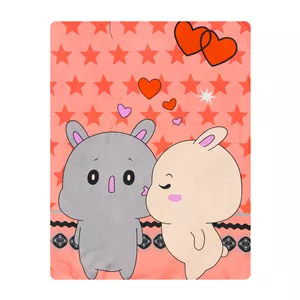 ملحفه میکرو کودک آدنو مدل Lovely کد MC09 سایز 100x150 سانتی متر