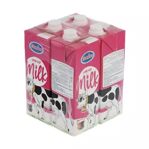 شیر کم چرب دومینو - 1 لیتر بسته 4 عددی