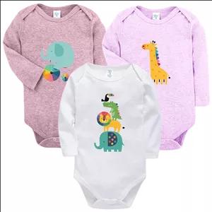 بادی آستین بلند نوزادی نیل کوک مدل CS Salami Melange مجموعه 3 عددی