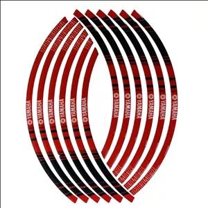 پد برچسب دور رینگ موتور سیکلت وارون مدل W-44-RD مناسب برای یاماها آیروکس بسته 12 عددی