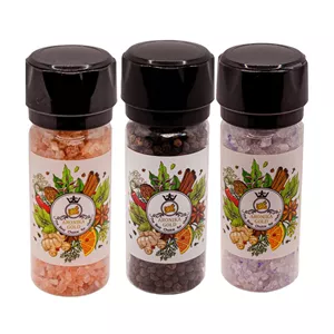 نمک آبی و نمک صورتی هیمالیا و فلفل سیاه بسته 3 عددی