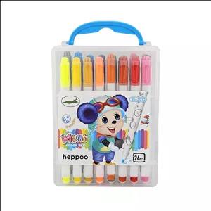 ماژیک رنگ آمیزی هپو مدل  RS-3032 طرح پسرانه بسته 24 عددی
