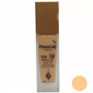 کرم پودر BB مایع spf 15  پرنسس لیدی مدل مجیک شماره 103 مناسب انواع پوست حجم 46 میلی‌لیتر