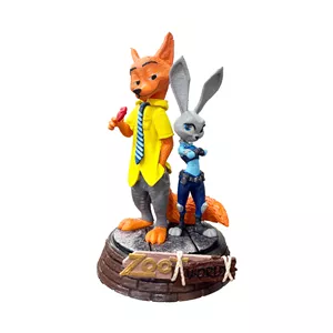فیگور مدل انیمیشن زوتوپیا طرح Nick و Judy ارتفاع 22 سانتی متر