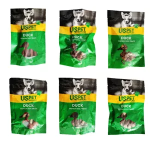 تشویقی سگ یو اس پت مدل پک طعم اردک وزن 600 گرم بسته 6 عددی