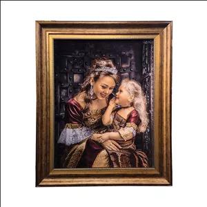 تابلو فرش دستباف طرح مهر مادری کد 7728