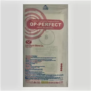 دستکش جراحی غیر پودری حریر مدل استریل سایز متوسط (M) بسته 10 عددی