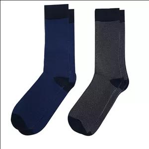 جوراب ساق بلند مردانه مدل BKNB2025 مجموعه 2 عددی