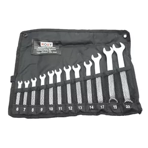 آچار یکسر تخت و یکسر رینگی روبی مدل 6-22 مجموعه 12 عددی 