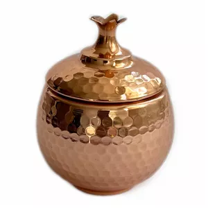 قندان مسی مدل انار یاقوت کد ZH350.1 
