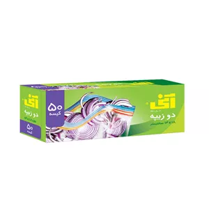 کیسه زیپ‌ دار آنی مدل 18×14 دو زیپه بسته 50 عددی