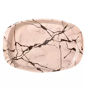 سینی دسته دار مهروز مدل 6651 مرمر سایز 17×26 سانتی متر