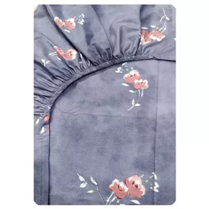 ملحفه کتان نخ رزین تاژ مدل ایزابل دو نفره سایز 200x140 سانتی‌متر