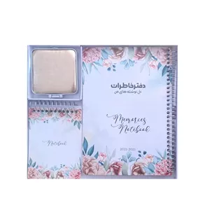 دفتر خاطرات 50 برگ مدل گل مجموعه 3 عددی