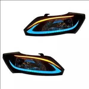 چراغ جلو خودرو گروه پژوهش صنعت مدرن مدل Lexus مولتی کالر مناسب برای ساینا و کوئیک بسته دو عددی