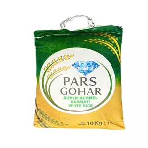 برنج پاکستانی سوپر کرنل پارس گوهر - 10 کیلوگرم
