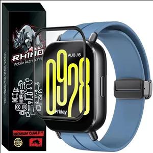 محافظ صفحه نمایش راینو مدل PMA-Magnetic مناسب برای ساعت هوشمند شیائومی Redmi Watch 5 Active به همراه بند