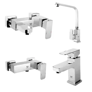 ست شیرآلات ایران نوید مدل ارکیده مجموعه 4 عددی