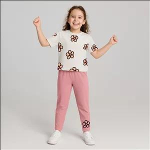 ست تی شرت و شلوار دخترانه مادر مدل Rebecca