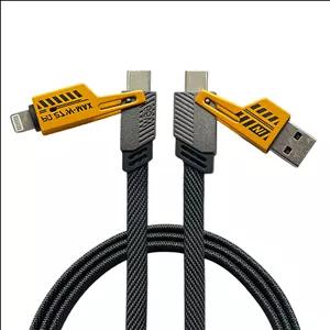 کابل تبدیل USB به USB-C لاندار مدل kc300 طول 1 متر