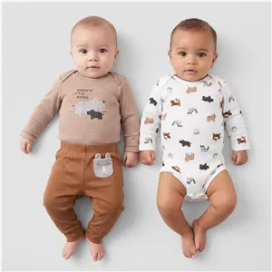 ست 3 تکه لباس نوزادی کارترز طرح Animals کد M554