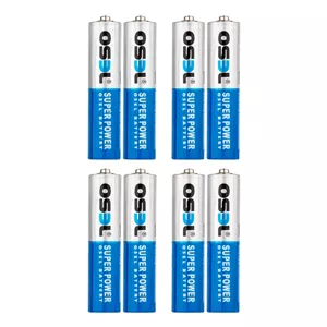 باتری نیم قلمی اوسل مدل Super Power R03P بسته ۸ عددی