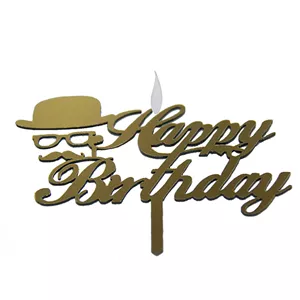 شمع تولد طرح happy birthday مدل مولتی
