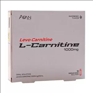 ویال ال کارنیتین لووکارنیتین با طعم تمشک آروان فارمد - 1000 میلی گرم بسته 10 عددی