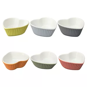 پیاله گوزل مدل آجیل خوری قلبی بسته 6 عددی