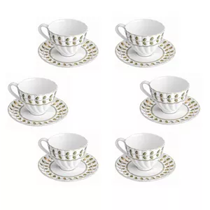 ست فنجان و نعلبکی 12 پارچه گلدکیش طرح رویسا کد GK701108-2