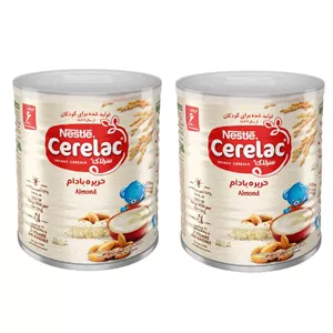 پودر سرلاک با طعم حریر بادام نستله - 400 گرم بسته 2 عددی