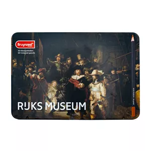 مداد رنگی 50 رنگ برونزیل مدل نیمه حرفه ای طرح RUKS MUSEUM