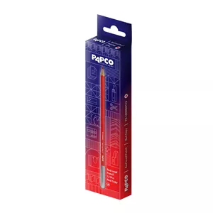 مداد قرمز پاپکو با درجه سختی HB کد PS-16ORD0112 بسته 12 عددی