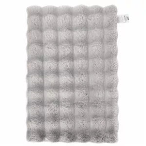 پادری کاراجا هوم مدل خزدار Tavsan سایز 80x50 سانتی‌متر مناسب برای فضای داخلی