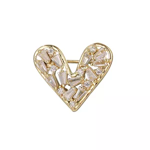 گل سینه زنانه مدل قلب