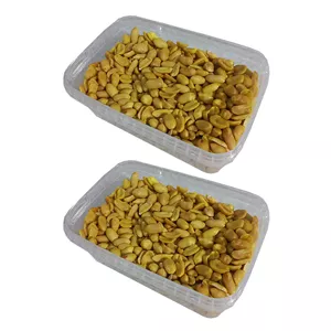 بادام زمینی پوست کنده - 1200 گرم بسته 2 عددی