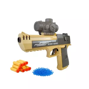 تفنگ اسباب بازی ناب سل مدل کلت دو کاره خودکار  NIGHT HAWK IQ202 2 IN 1 SUPER GUN مناسب برای نوجوانان
