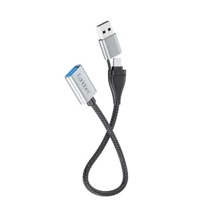 مبدل OTG USB به USB-C / USB  ارلدام مدل 2IN1 OT83