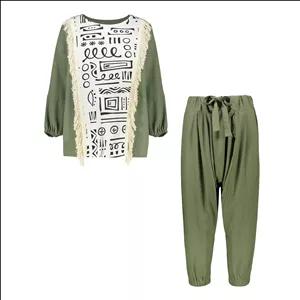 ست بلوز و شلوار زنانه مدل نسیم کولی