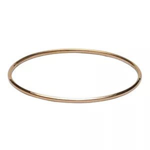 النگو طلا کم اجرت 18 عیار زنانه طلای ترنم مدل آیینه ای باریک - سایز 3