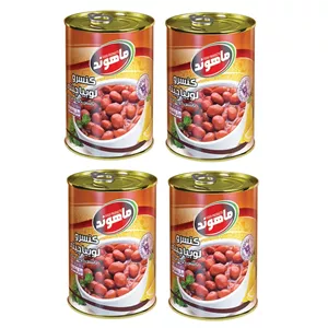 کنسرو لوبیا چیتی ماهوند - 350 گرم مجموعه چهار عددی