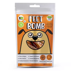 تشویقی سگ اسنپ اسنک مدل پای بوقلمون بسته 3 عددی 